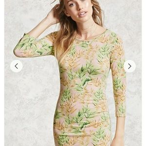 2/8 Forever 21 tropical dress contemporary cute